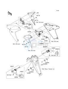 ER 650 A [ER-6N (EUROPEAN] (A6S-A8F) A7F drawing TURN SIGNALS