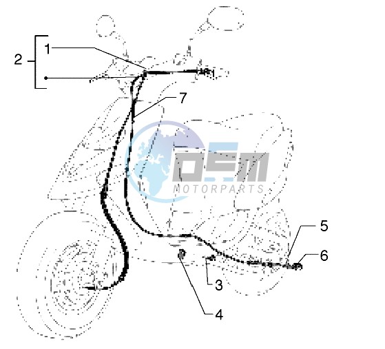 Transmissions rear brake-speedometr (kms)