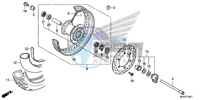 FRONT WHEEL (VT750S)