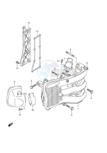 DF 40A drawing Intake Manifold/Silencer/Exhaust Cover