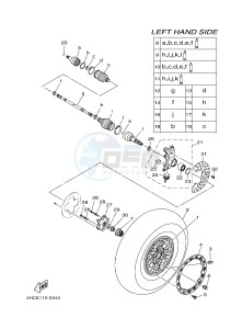 YXZ1000ES YXZ10YMSH YXZ1000R EPS SPECIAL EDITION (2HCF) drawing FRONT WHEEL