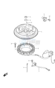 DF 25A drawing Magneto Electric Starter