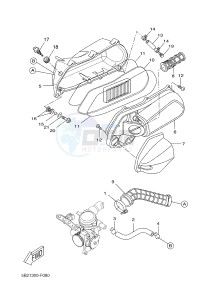 VP250 X-CITY (5B2C 5B2C 5B2C) drawing INTAKE