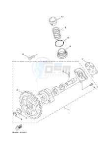 YW125CB BW'S 125 (37D7) drawing OIL PUMP