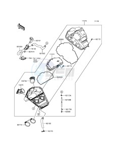 VERSYS 650 ABS KLE650FGF XX (EU ME A(FRICA) drawing Air Cleaner