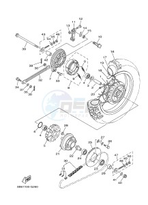 TT-R110E (B512 B513 B514 B514) drawing REAR WHEEL