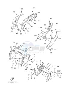 MT09 900 (1RCL 1RCM) drawing SIDE COVER