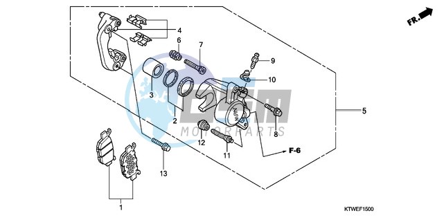 REAR BRAKE CALIPER