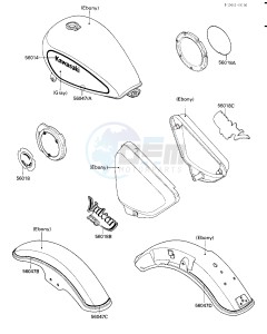 VN 750 A [VULCAN 750] (A2-A5) [VULCAN 750] drawing DECALS