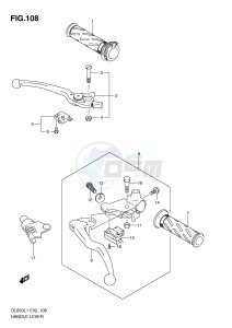 DL650 (E2) V-Strom drawing HANDLE LEVER (DL650AUEL1 E19)