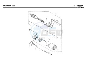 RS2-125-MATRIX-PRO-BLACK drawing START ENGINE  Yamaha 125 4t Euro 2