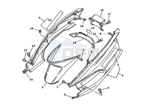 XC FLY ONE R 150 drawing REAR  BODY