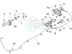 Granturismo 125 L Potenziato UK drawing Locks