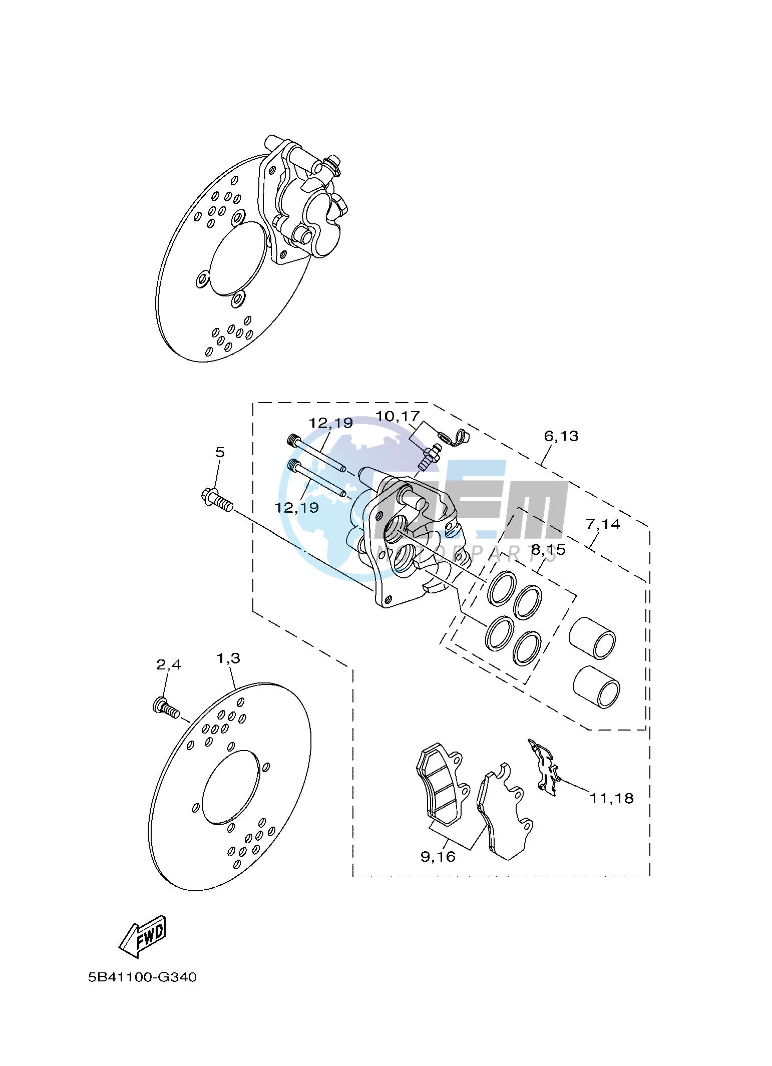 FRONT BRAKE CALIPER