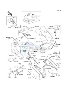 ZX 1100 D [NINJA ZX-11] (D1-D3) [NINJA ZX-11] drawing COWLING -- ZX1100-D3- -