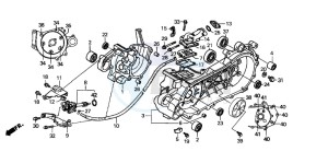 SH100 drawing CRANKCASE/OIL PUMP