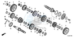 NC750SE NC750S Continue » Europe Direct - (ED) drawing TRANSMISSION (NC750S/ SA)