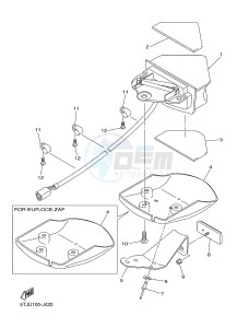 WR250F (1HC6 1HC7 1HC8) drawing TAILLIGHT