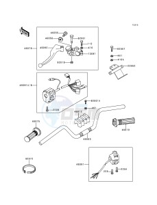 KZ 1000 P [POLICE 1000] (P15-P19) [POLICE 1000] drawing HANDLEBAR