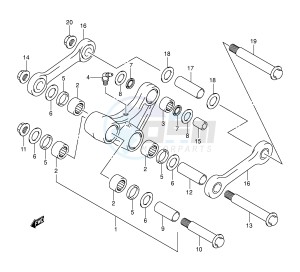 DR-Z400 (E3-E28) drawing REAR CUSHION LEVER