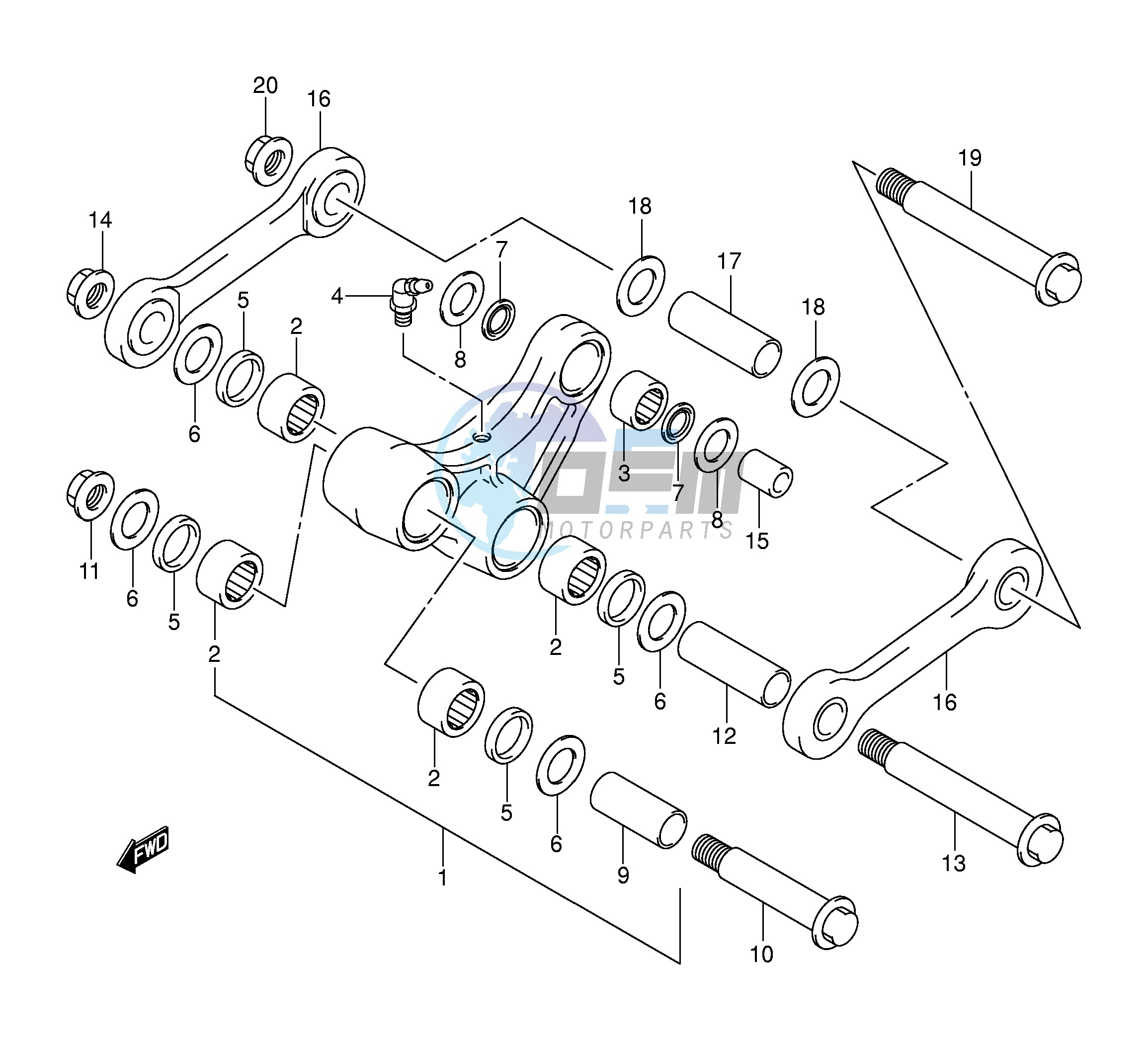 REAR CUSHION LEVER