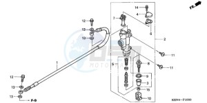 CRF250R9 Europe Direct - (ED / CMF) drawing RR. BRAKE MASTER CYLINDER