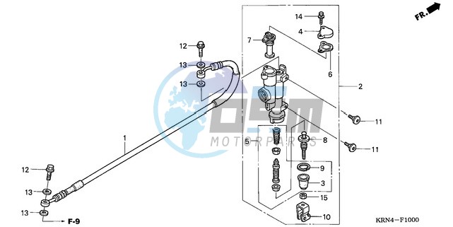 RR. BRAKE MASTER CYLINDER