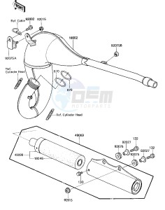 KX 125 D [KX125] (D1) [KX125] drawing MUFFLER