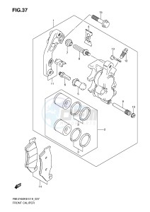 RM-Z450 (E19) drawing FRONT CALIPER (RM-Z450K8 K9 L0)