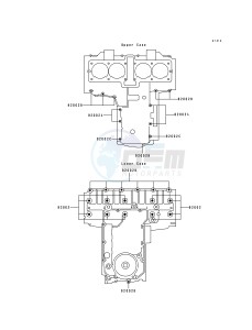 ZL 600 B [ELIMINATOR 600] (B2-B3) [ELIMINATOR 600] drawing CRANKCASE BOLT PATTERN