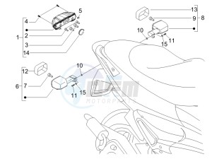 Runner 50 SP SC drawing Tail light - Turn signal lamps