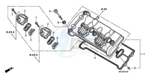 CBR600RAA BR / ABS - (BR / ABS) drawing CYLINDER HEAD COVER