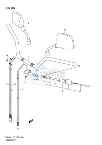 DL650 (E3) V-Strom drawing HANDLEBAR (DL650L1 E3)