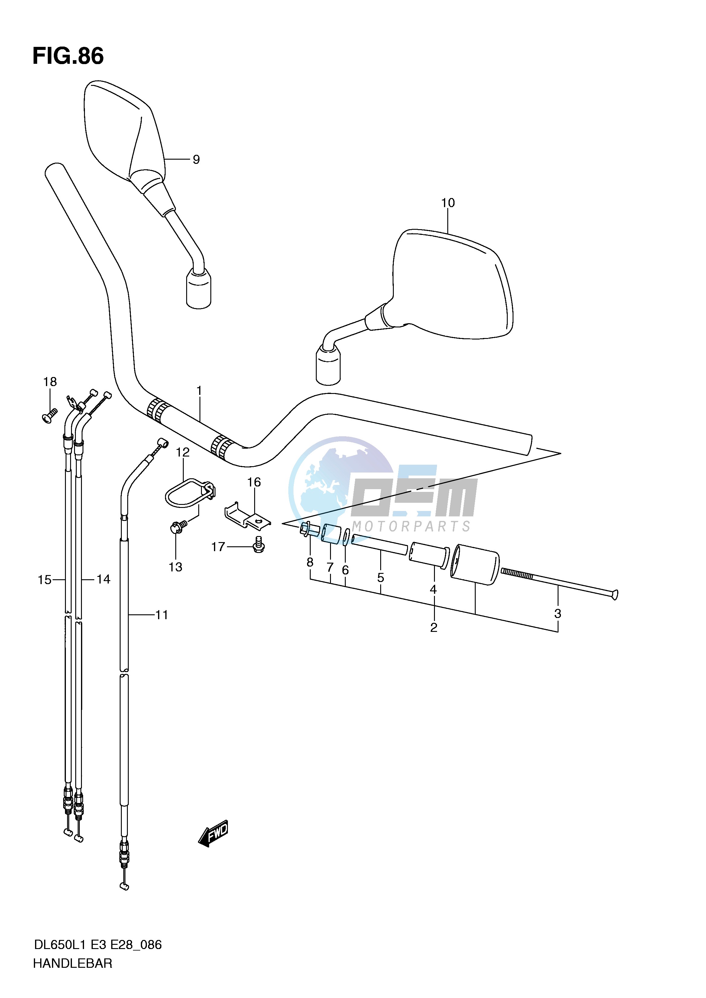 HANDLEBAR (DL650L1 E3)