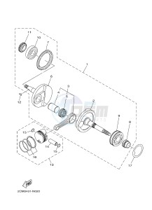 MW125A TRICITY 125 ABS (2CM2 2CMC) drawing CRANKSHAFT & PISTON