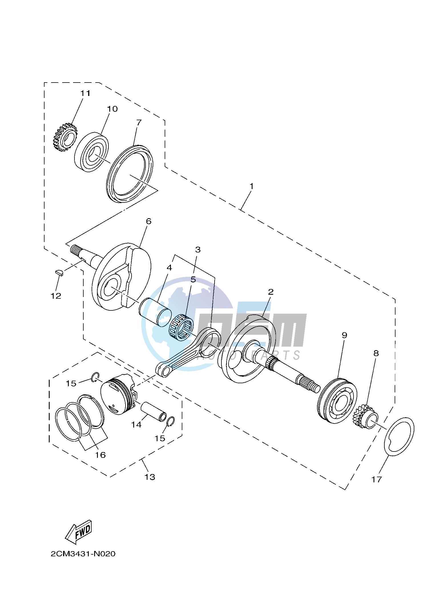 CRANKSHAFT & PISTON