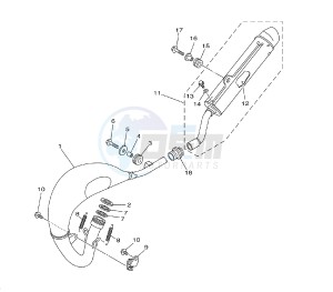 YZ 85 drawing EXHAUST