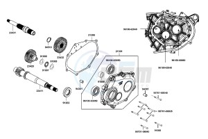 XCITING 400 drawing Shaft Reduction