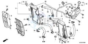 CRF250XC drawing RADIATOR