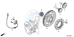 VT750C2BC drawing STARTING CLUTCH