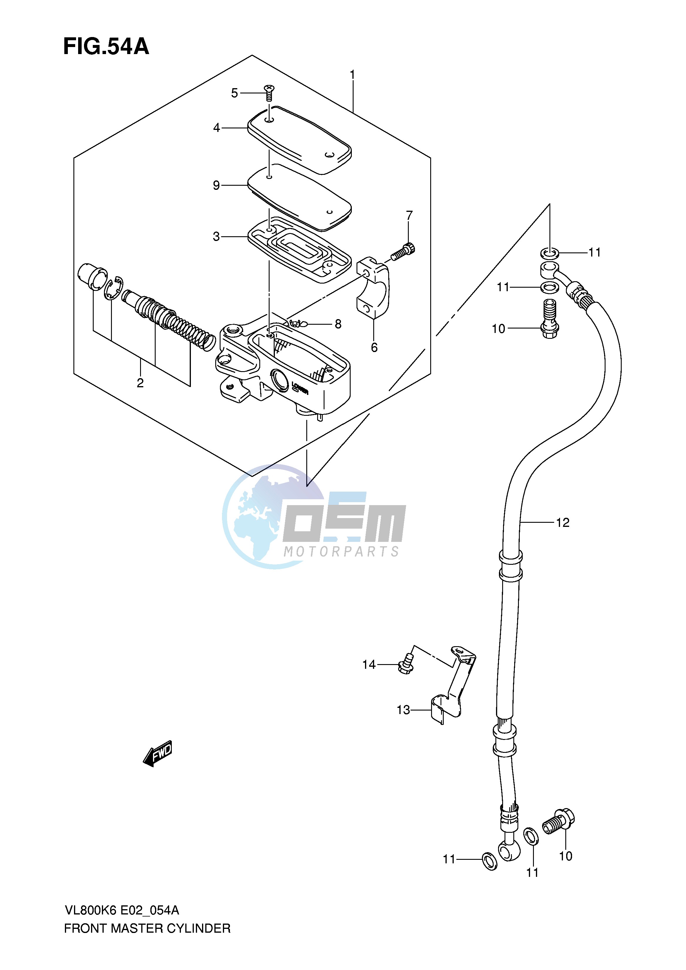 FRONT MASTER CYLINDER (MODEL K7 K8 K9 L0)