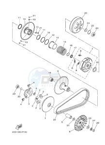 GPD125A GPD125-A NMAX125 (2DS1 2DS5) drawing CLUTCH