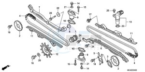 GL18009 BR / AB - (BR / AB) drawing CAM CHAIN/TENSIONER