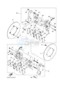 YXC700E YXC700PF VIKING VI (2US3) drawing REAR BRAKE CALIPER