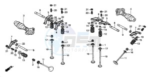 VT750DC BLACK WIDOW drawing CAMSHAFT/VALVE