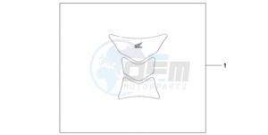 CBR1000RA9 UK - (E / ABS MKH MME) drawing TANK PAD