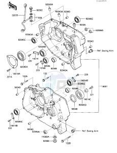 KL 250 D [KLR250] (D4-D6) [KLR250] drawing CRANKCASE