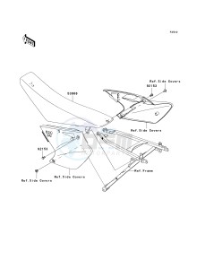 KX 250 T [KX250F] (TF) T6F drawing SEAT