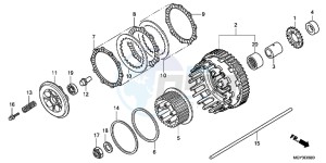 VFR800XC drawing CLUTCH