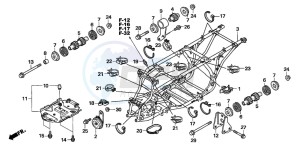 TRX500FE drawing FRAME BODY